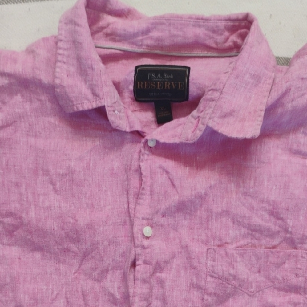 Jos. A. Bank Casual Pink Button Down Shirt